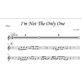 I'm Not The Only One, Sam Smith - Tenor Saxophone (Bb-Instrument)